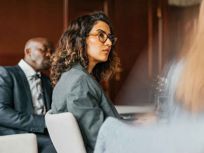 woman in business meeting