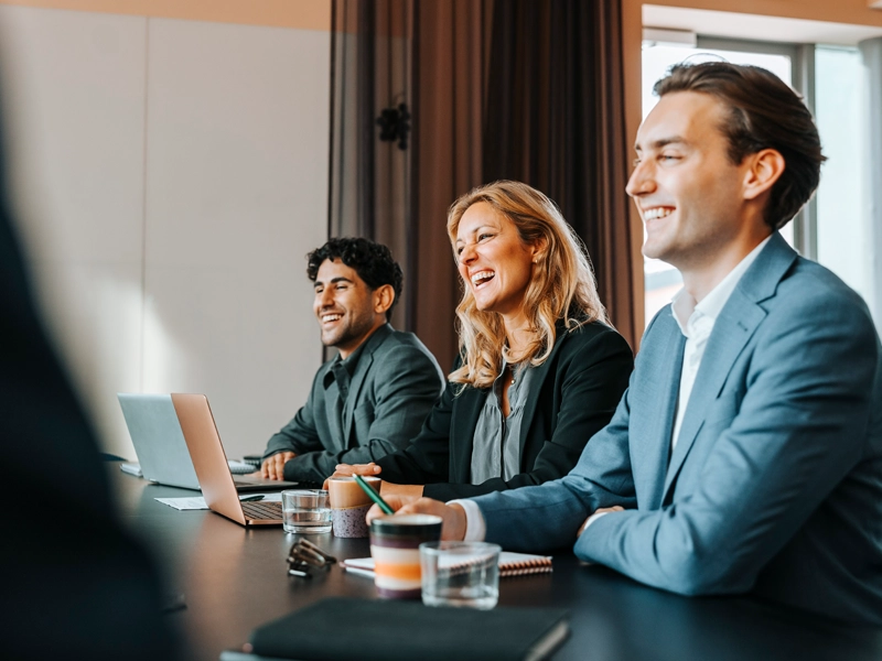 woman in a meeting