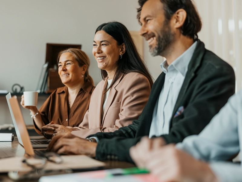 group of people in a meeting